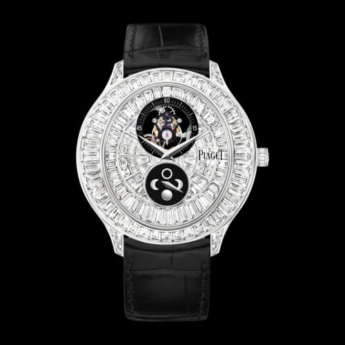 Piaget Gouverneur Tourbillon Moonphase White Gold Full Diamond