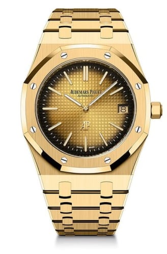 Audemars Piguet Royal Oak Extra-Thin Yellow Gold / Champagne / 50th Anniversary