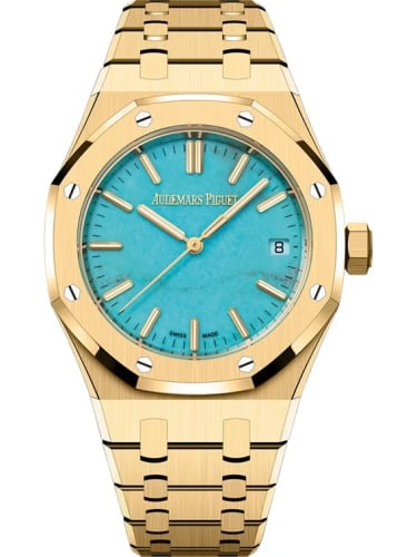 Audemars Piguet Royal Oak Selfwinding 37 Yellow Gold / Turquoise