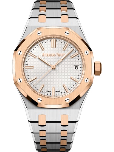 Audemars Piguet Royal Oak Selfwinding 37 Stainless Steel / Pink Gold / 50th Anniversary / Silver