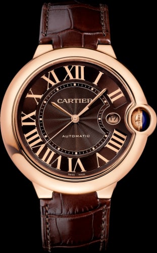 Cartier Ballon Blue de Cartier 42 Automatic Pink Gold / Chocolate
