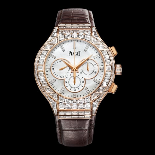 Piaget Polo 44 Chronograph Pink Gold Diamond