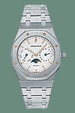 Audemars Piguet RoyalOak 25594 Moon Phase Stainless Steel / White