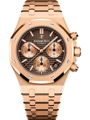 Audemars Piguet Royal Oak Chronograph 41 Pink Gold / Brown / Bracelet