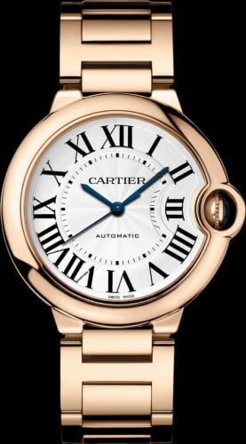 Cartier Ballon Blue de Cartier 36 Automatic Pink Gold / Silver / Bracelet
