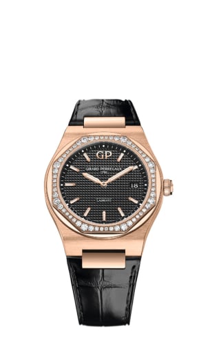 Girard-Perregaux Laureato 34 Quartz Pink Gold / Diamond / Black / Alligator