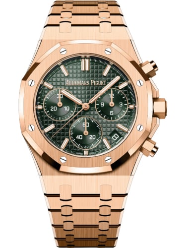 Audemars Piguet Royal Oak Chronograph 41 Pink Gold / Green