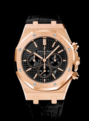 Audemars Piguet Royal Oak Chronograph 41 Pink Gold / Black / Strap