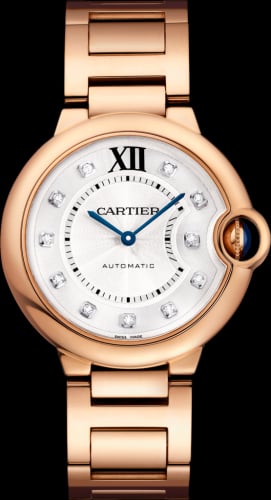 Cartier Ballon Blue de Cartier 36 Automatic Pink Gold / Diamond / Bracelet