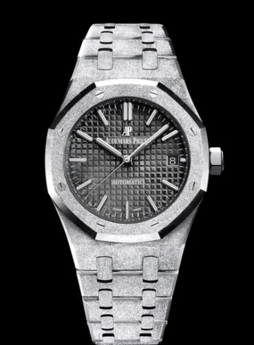 Audemars Piguet Royal Oak 15454 Selfwinding Frosted White Gold / Black