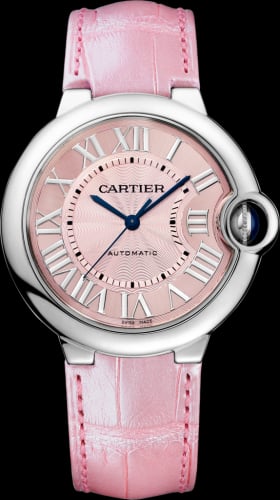 Cartier Ballon Blue de Cartier 36 Automatic Stainless Steel / Pink