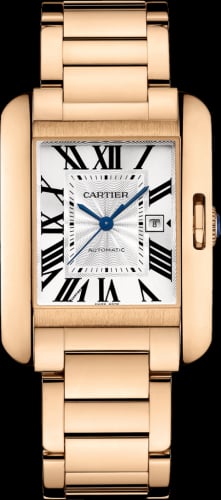 Cartier Tank Anglaise 29.8 Pink Gold / Silver / Bracelet