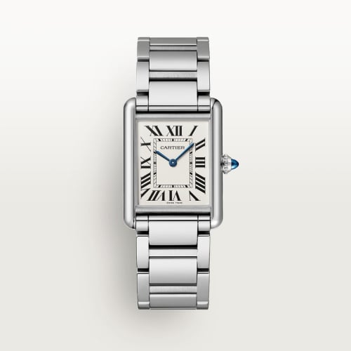 Cartier Tank Must Large Quartz Stainless Steel / Silver / Bracelet