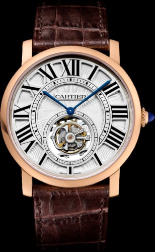 Cartier Rotonde de Cartier Flying Tourbillon Pink Gold / Silver
