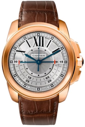 Cartier Calibre de Cartier Central Chronograph Pink Gold / Silver