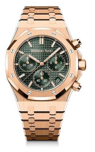 Audemars Piguet Royal Oak Chronograph 41 Pink Gold / Green / 50th Anniversary
