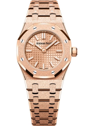 Audemars Piguet Royal Oak Mini Quartz Frosted Pink Gold / Silver