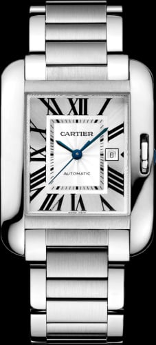 Cartier Tank Anglaise 29.8 Stainless Steel / Silver / Bracelet