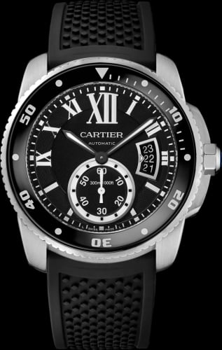 Cartier Calibre de Cartier Diver Stainless Steel / Black / Rubber