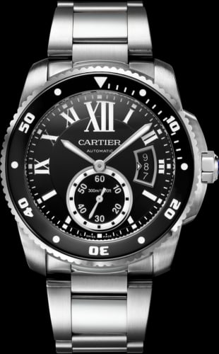 Cartier Calibre de Cartier Diver Stainless Steel / Black / Bracelet
