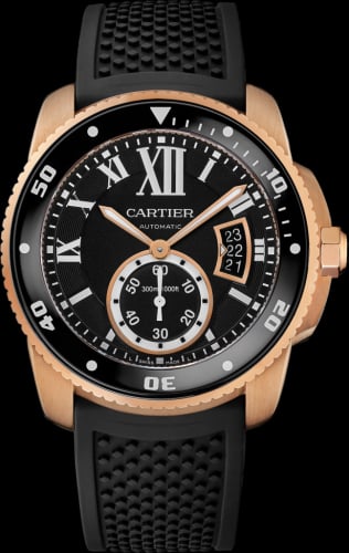Cartier Calibre de Cartier Diver Pink Gold / Black