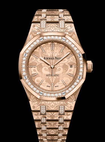 Audemars Piguet Royal Oak 15456 Selfwinding Rose Gold / Cashmere