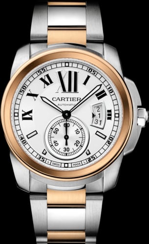 Cartier Calibre de Cartier 42 Stainless Steel / Pink Gold / Silver / Bracelet