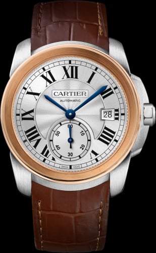 Cartier Calibre de Cartier 38 Stainless Steel / Pink Gold / Silver