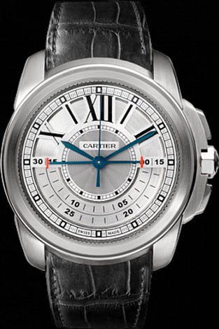 Cartier Calibre de Cartier Central Chronograph White Gold / Silver
