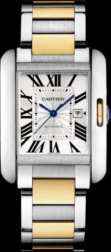 Cartier Tank Anglaise 29.8 Stainless Steel / Yellow Gold / Silver / Bracelet