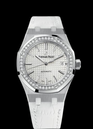 Audemars Piguet Royal Oak 15451 Selfwinding Stainless Steel / Diamond / Silver / Strap