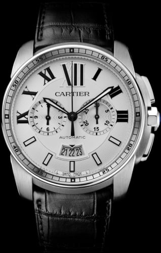 Cartier Calibre de Cartier Chronograph Stainless Steel / Silver