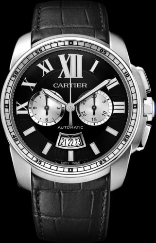 Cartier Calibre de Cartier Chronograph Stainless Steel / Black
