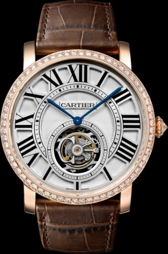 Cartier Rotonde de Cartier Flying Tourbillon Pink Gold / Diamond / Silver