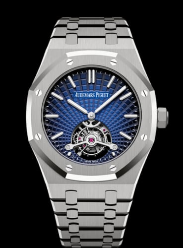 Audemars Piguet Royal Oak Ultra Thin Tourbillon Titanium / Smoked Blue Evolutive / Yoshida