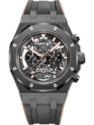 Audemars Piguet Royal Oak Tourbillon Chronograph Openworked Ceramic / Pink Gold