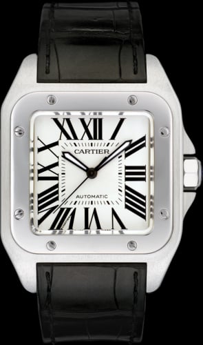 Cartier Santos 100 41.3 Stainless Steel / Silver