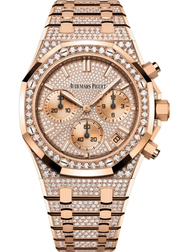 Audemars Piguet Royal Oak Chronograph 41 Pink Gold / Diamond / 50th Anniversary