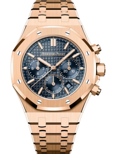 Audemars Piguet Royal Oak Chronograph 38 Pink Gold / Blue