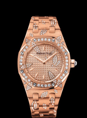 Audemars Piguet Royal Oak 67616 Pink Gold / Pink / Leaves