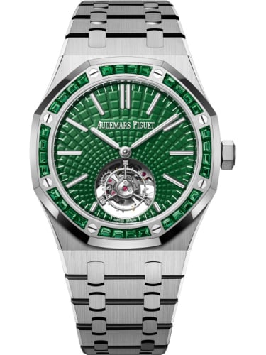 Audemars Piguet Royal Oak Self-Winding Flying Tourbillon Titanium / Emerald / Green