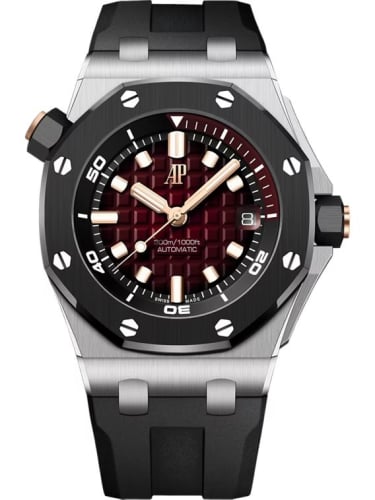 Audemars Piguet Royal Oak Offshore Diver White Gold / Smoked Red