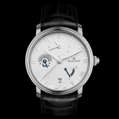 Blancpain Villeret Demi-Fuseau Horaire Stainless Steel / White