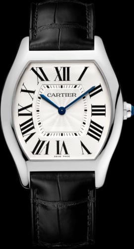 Cartier Tortue Extra Flat White Gold / Silver
