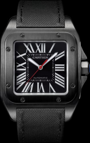 Cartier Santos 100 41.3 Carbon