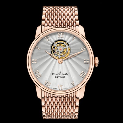 Blancpain Villeret Carrousel Volant Une Minute Red Gold / Bracelet