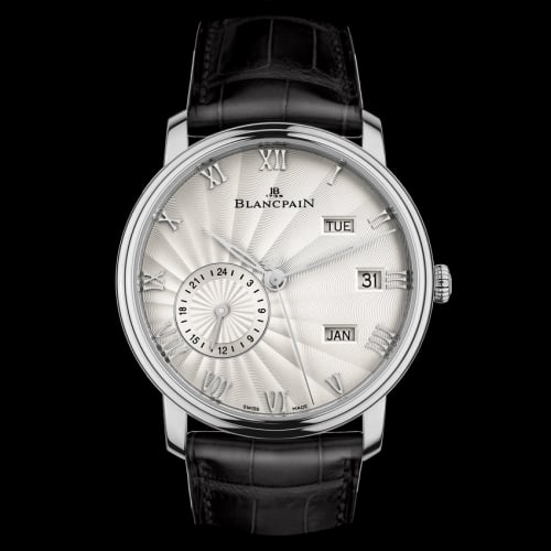 Blancpain Villeret Quantième Annuel GMT White Gold / Opalin Flinqué