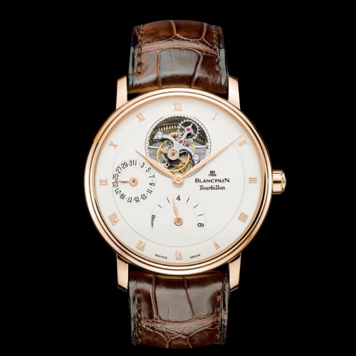 Blancpain Villeret Tourbillon 8 Jours Red Gold / Opaline