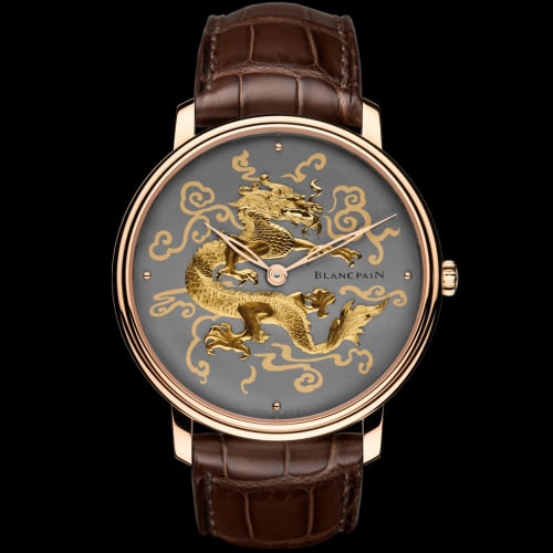 Blancpain Villeret Manuelle Piece Unique Damasquinée Dragon