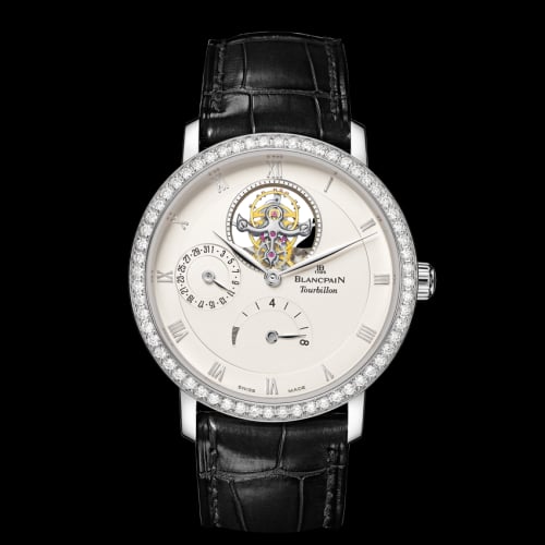 Blancpain Villeret Tourbillon 8 Jours White Gold / Opaline / Diamond